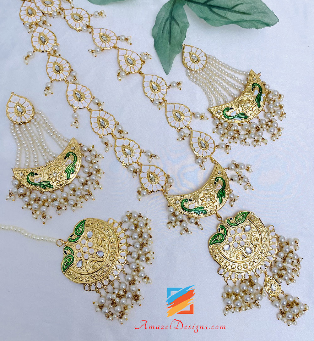 Kundan on sale haar designs