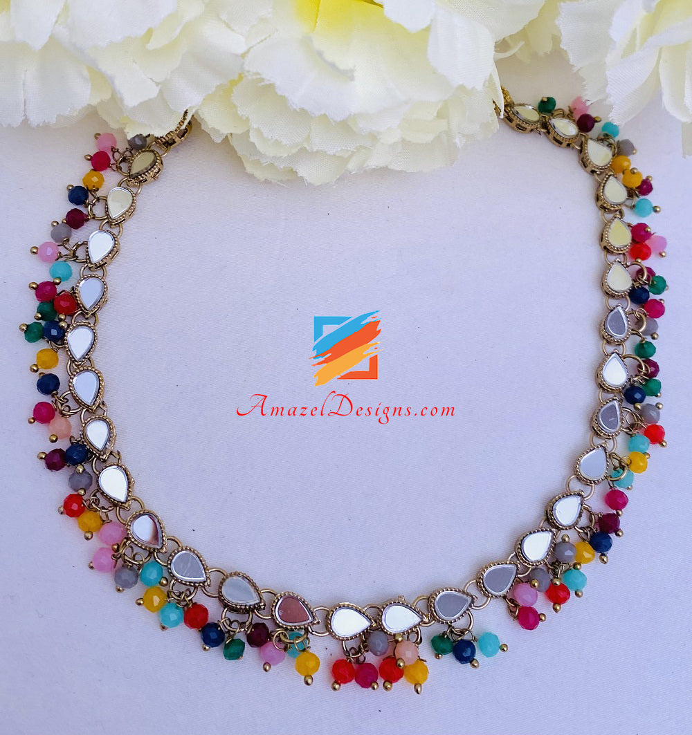 Colourful choker hot sale