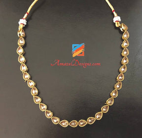 Polki Choker Single Line Necklace/Choker – Amazel Designs